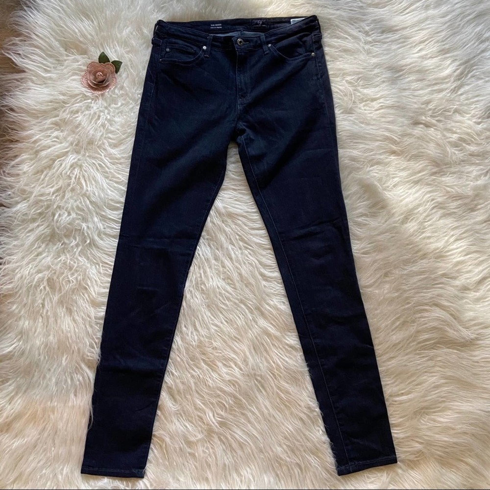 Ag Adriano Goldschmied the middi mid-rise jeans dark wash size 29